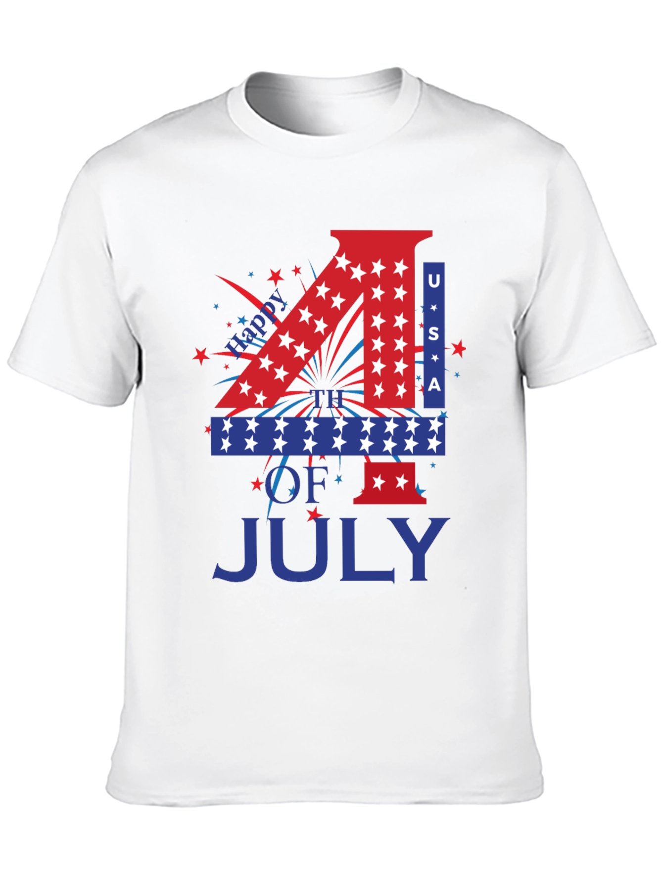 Patriotic 4th of July USA Graphic T-Shirt