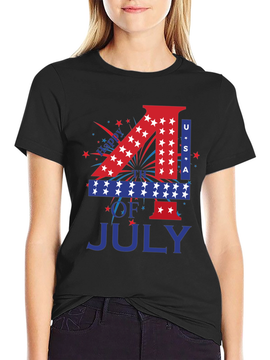 Patriotic 4th of July USA Graphic T-Shirt