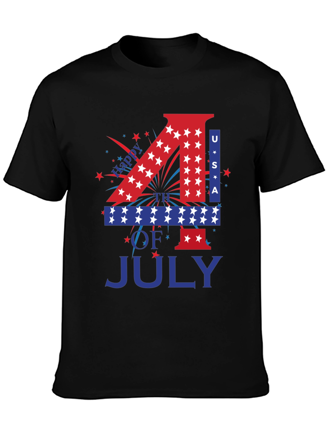 Patriotic 4th of July USA Graphic T-Shirt