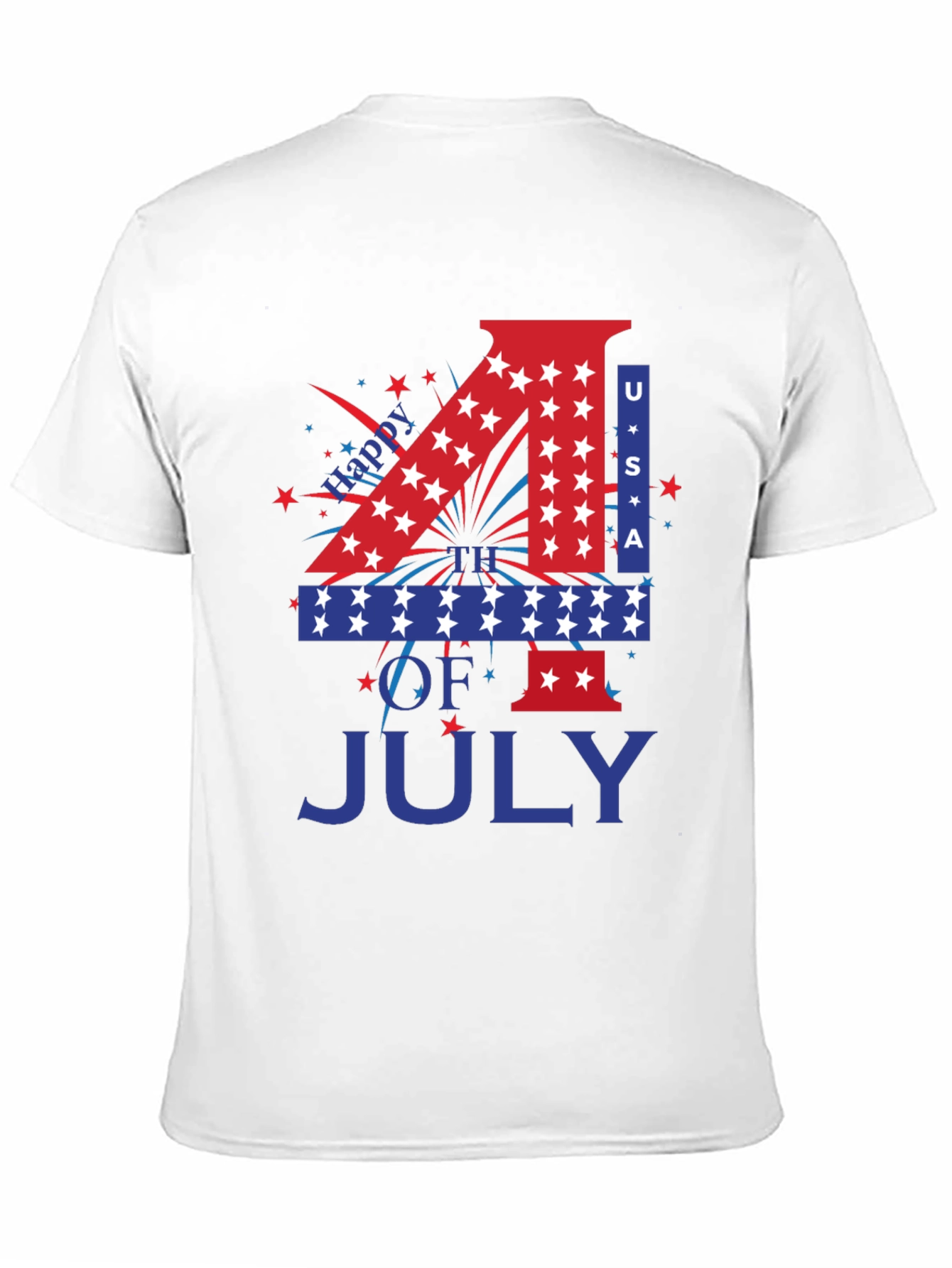 Patriotic 4th of July USA Graphic T-Shirt