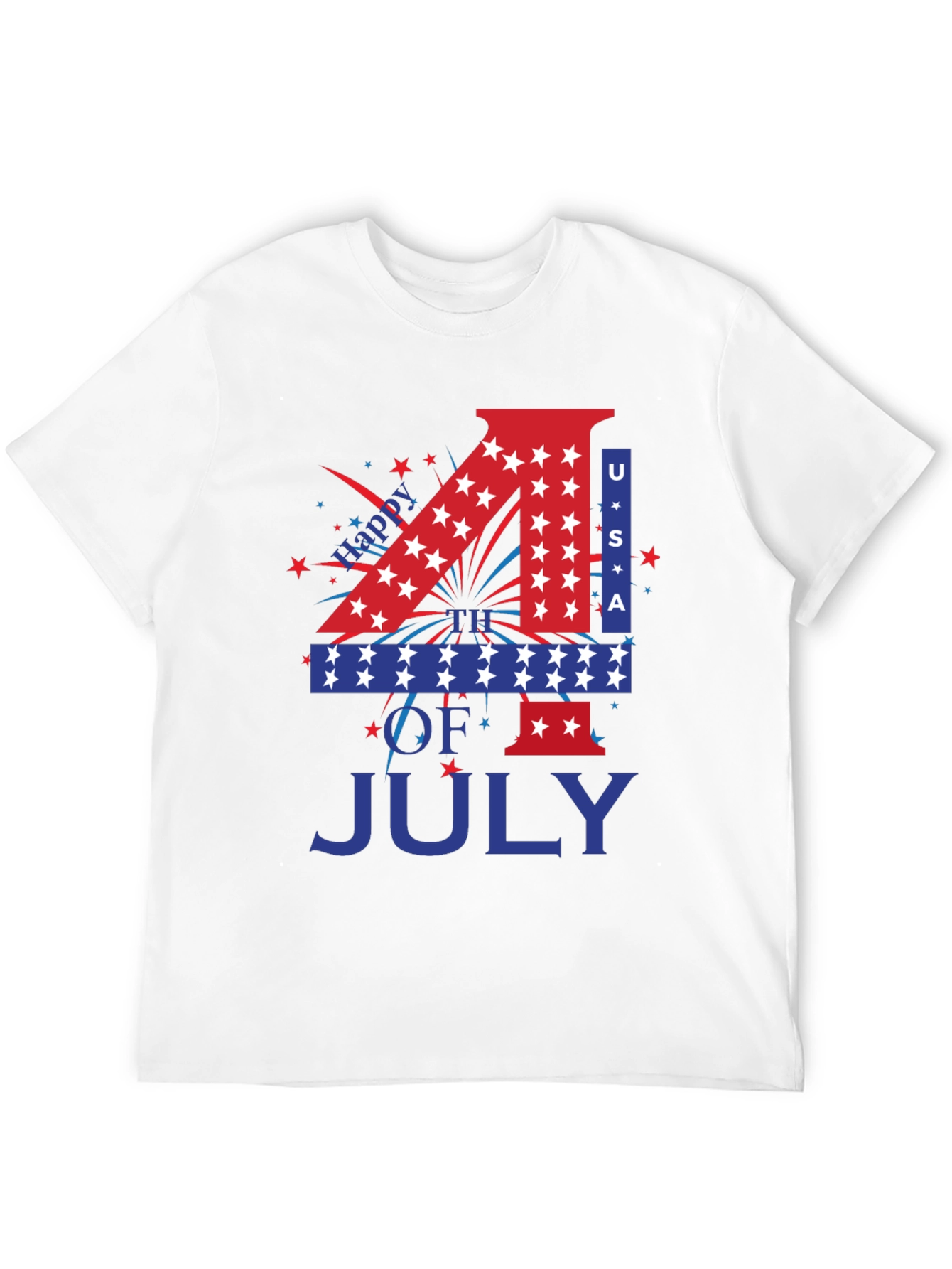 Patriotic 4th of July USA Graphic T-Shirt
