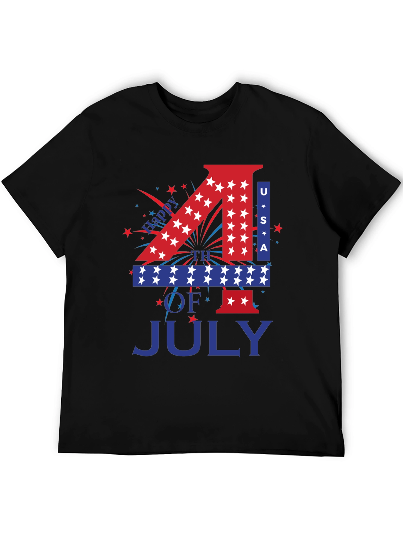 Patriotic 4th of July USA Graphic T-Shirt