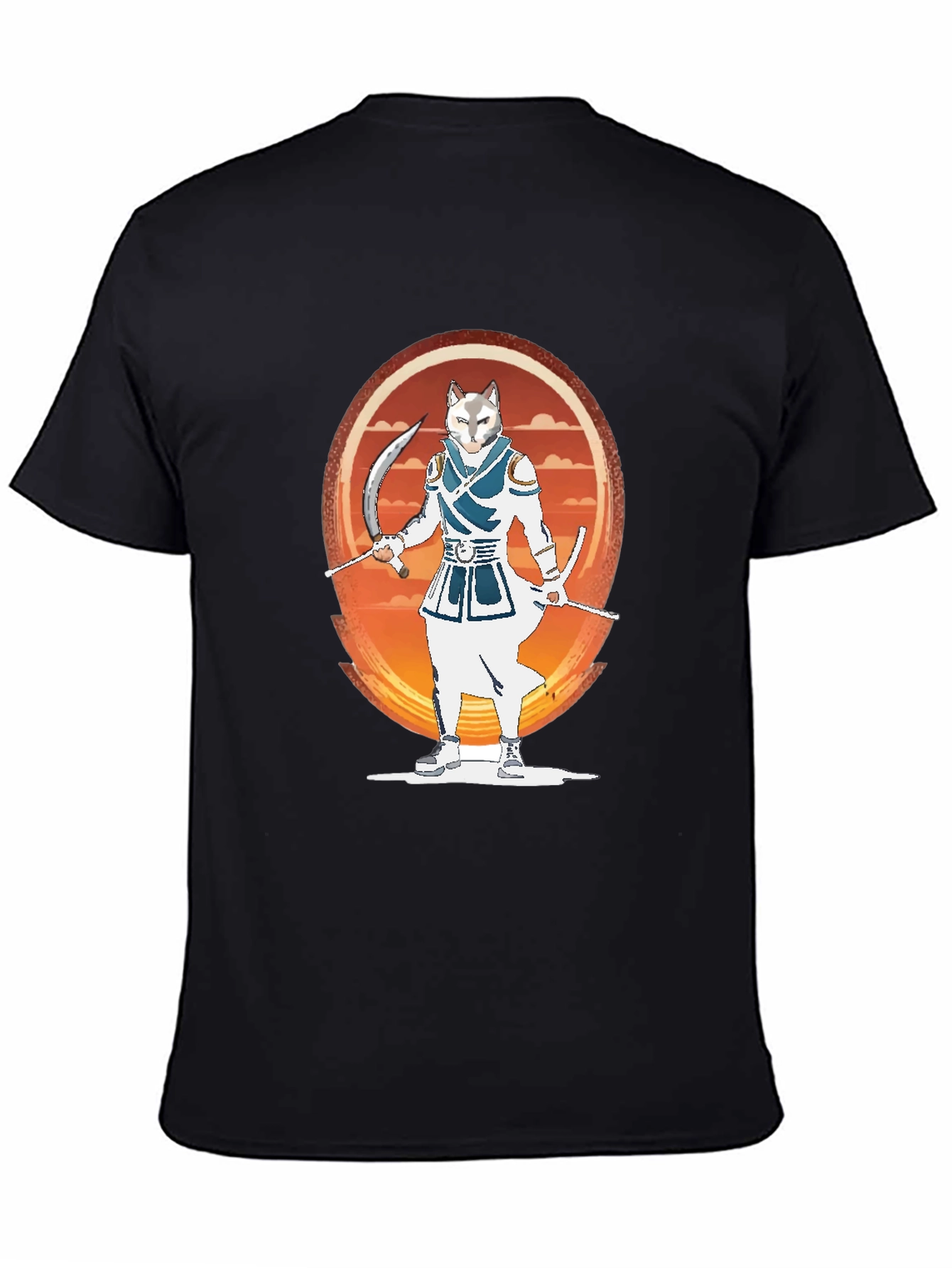 Ninja Cat Graphic T-Shirt