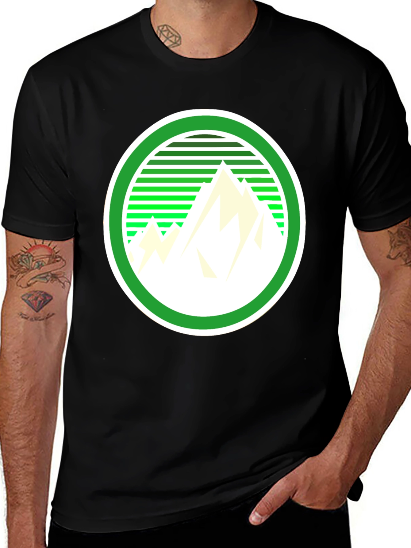 Mountain Graphic Tee - Retro Style