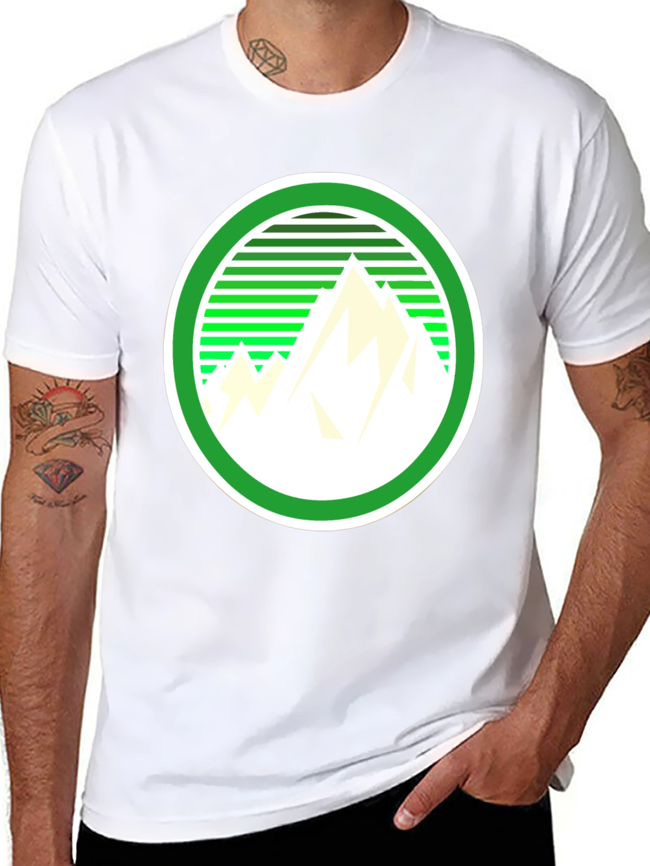 Mountain Graphic Tee - Retro Style