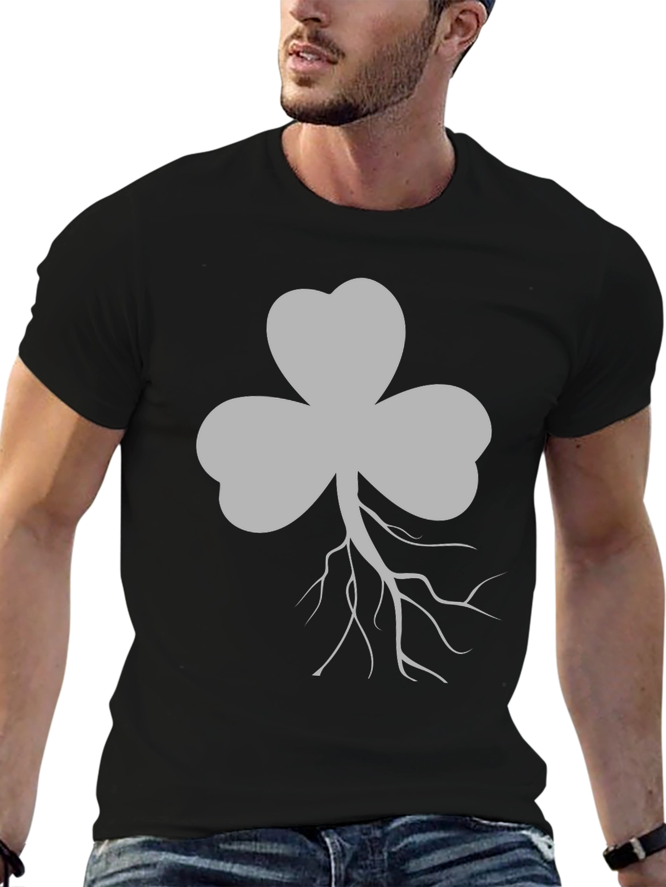 Shamrock Roots Graphic Tee - Black