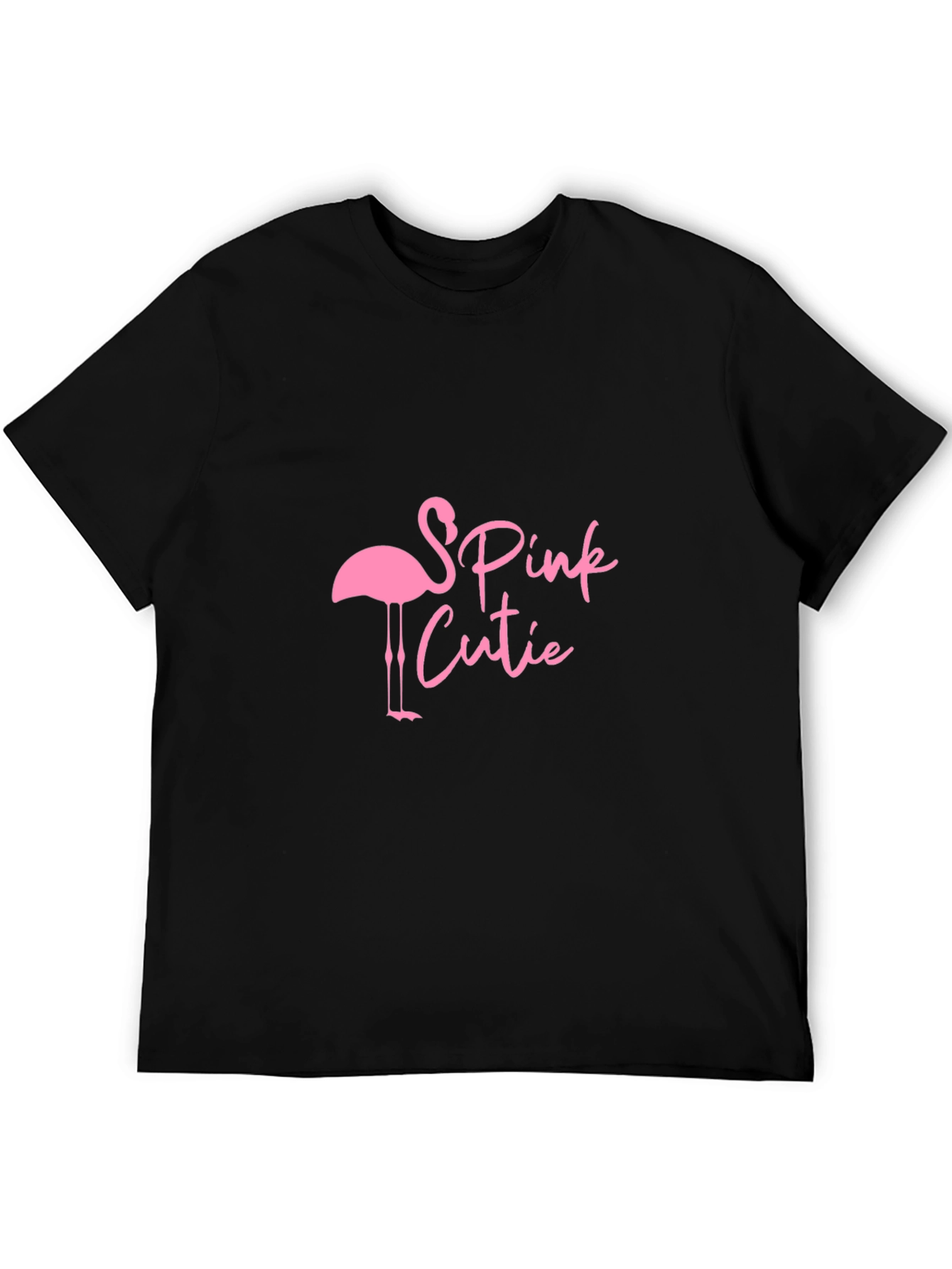 Pink Cutie Flamingo Graphic Tee