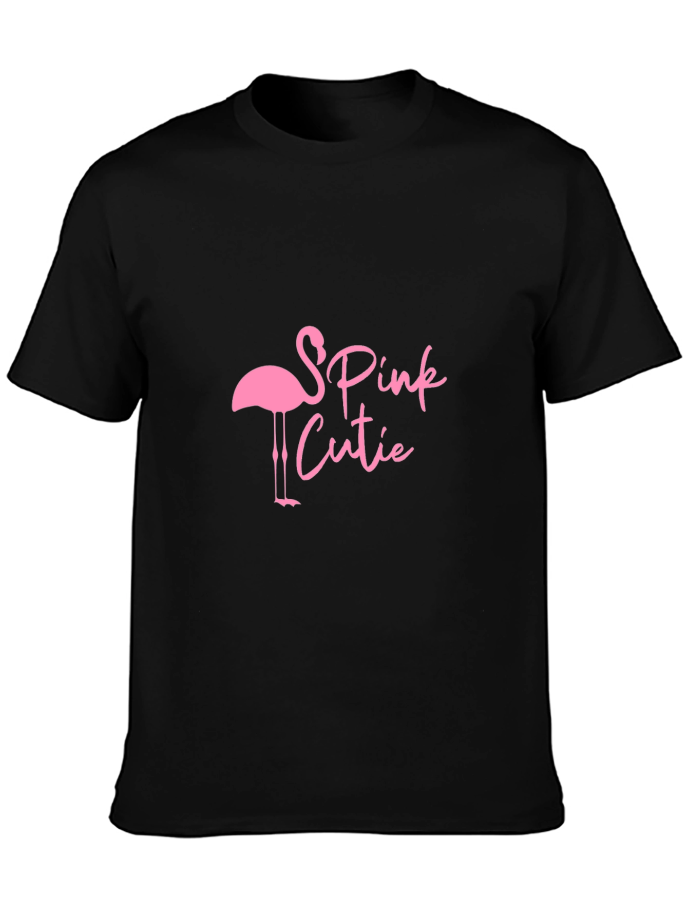 Pink Cutie Flamingo Graphic Tee