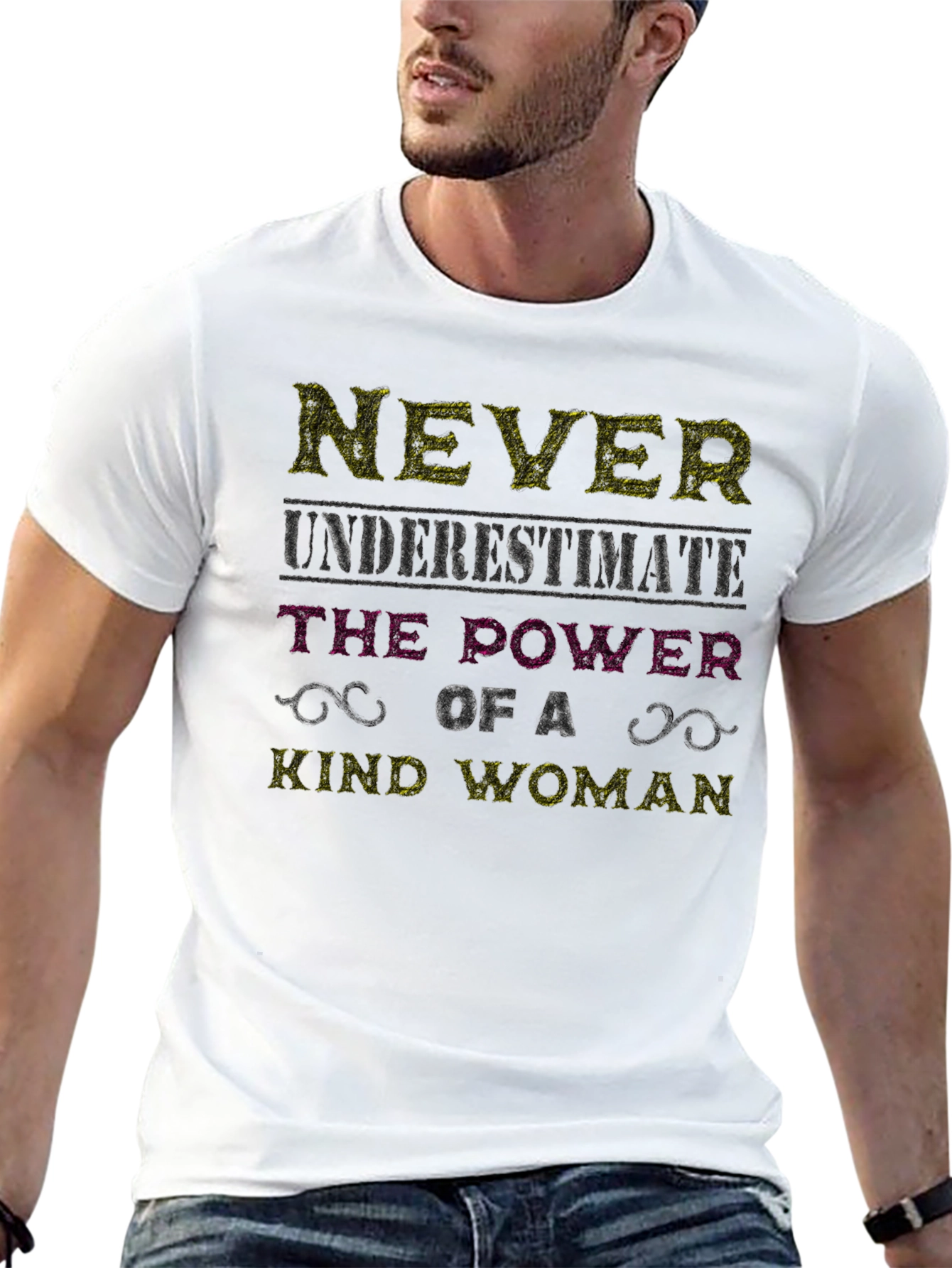 Never Underestimate Kind Woman T-Shirt