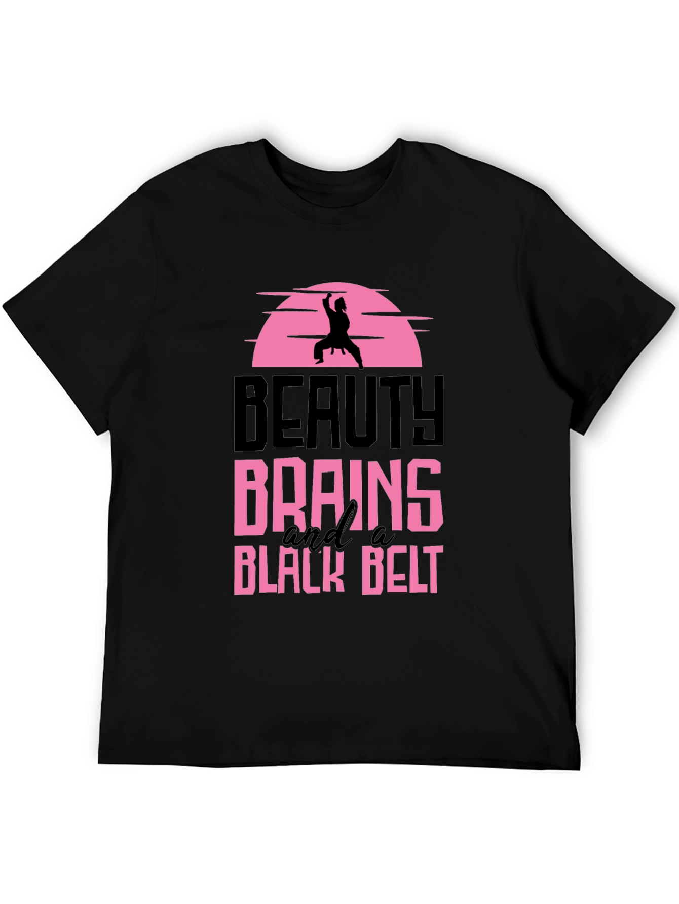 Beauty Brains and a Black Belt Graphic Tee