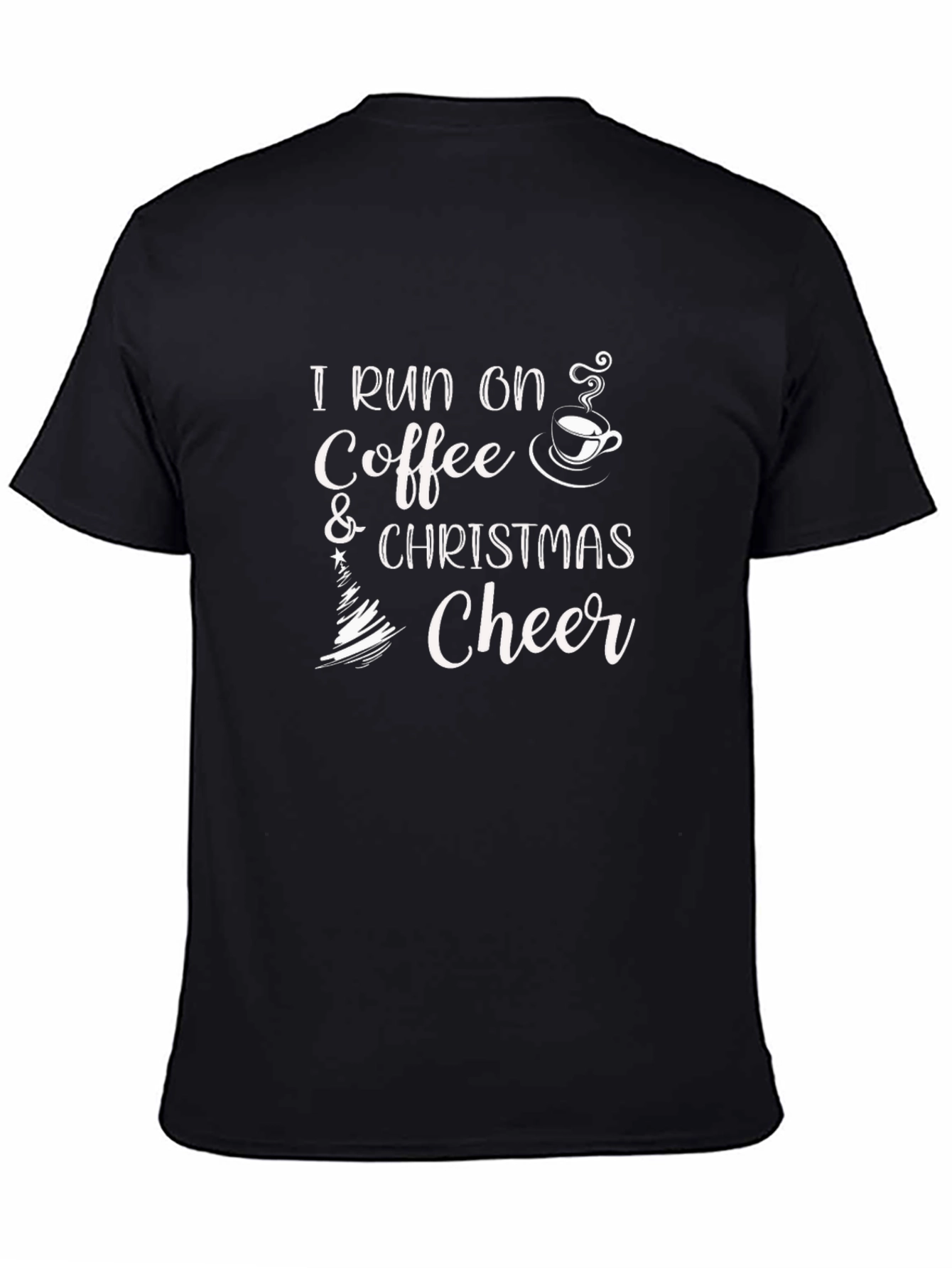 I Run On Coffee & Christmas Cheer T-Shirt