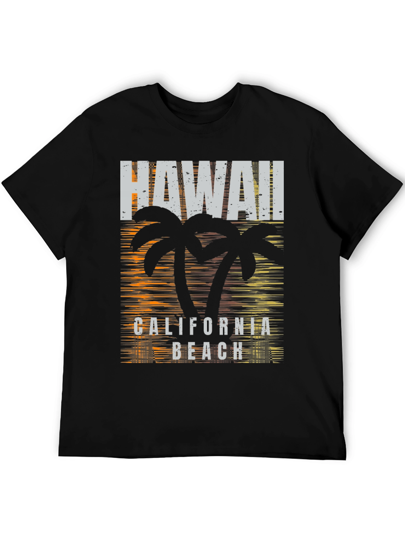 Hawaii California Beach Graphic Print Tee