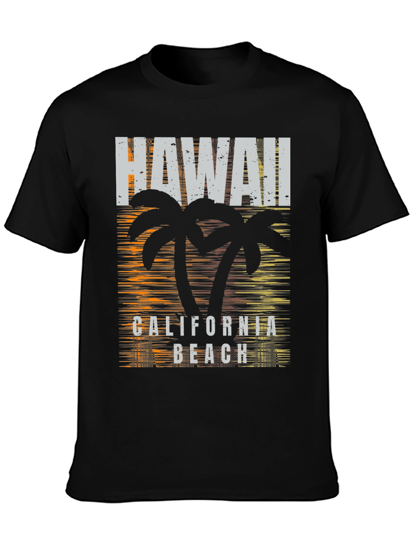 Hawaii California Beach Graphic Print Tee