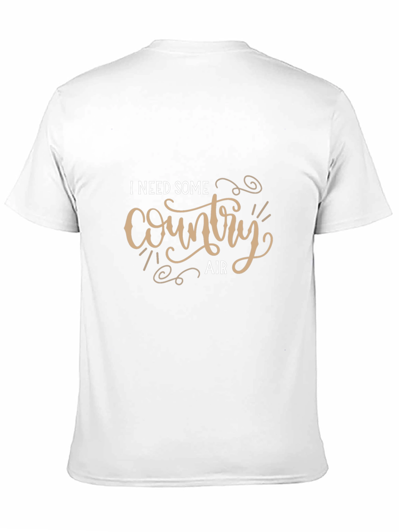 Country Air Graphic Tee - Black Cotton Comfort