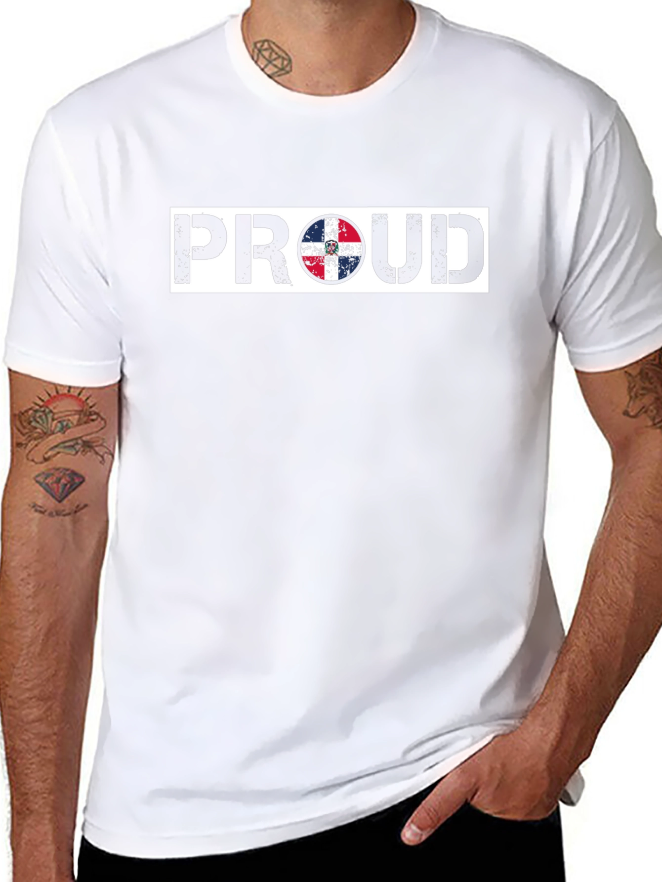 Proud Dominican Republic Flag T-Shirt