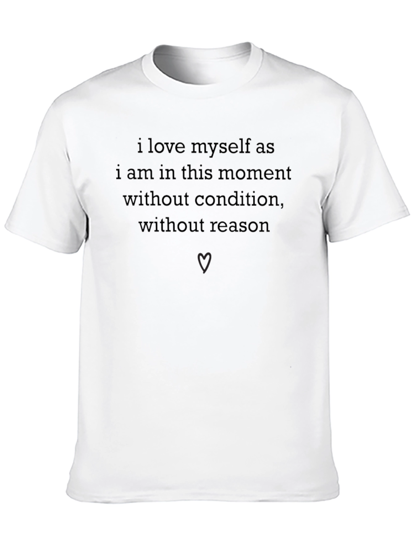 Self-Love Black Tee - Condition Free