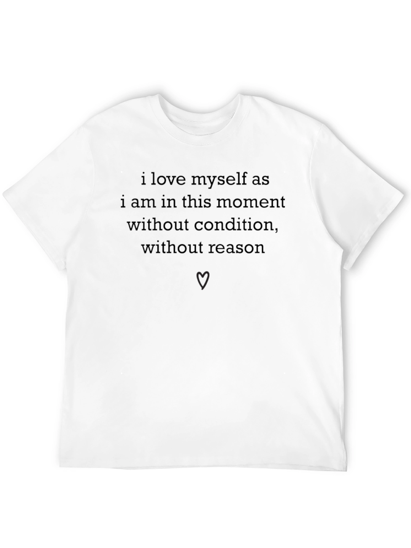 Self-Love Black Tee - Condition Free
