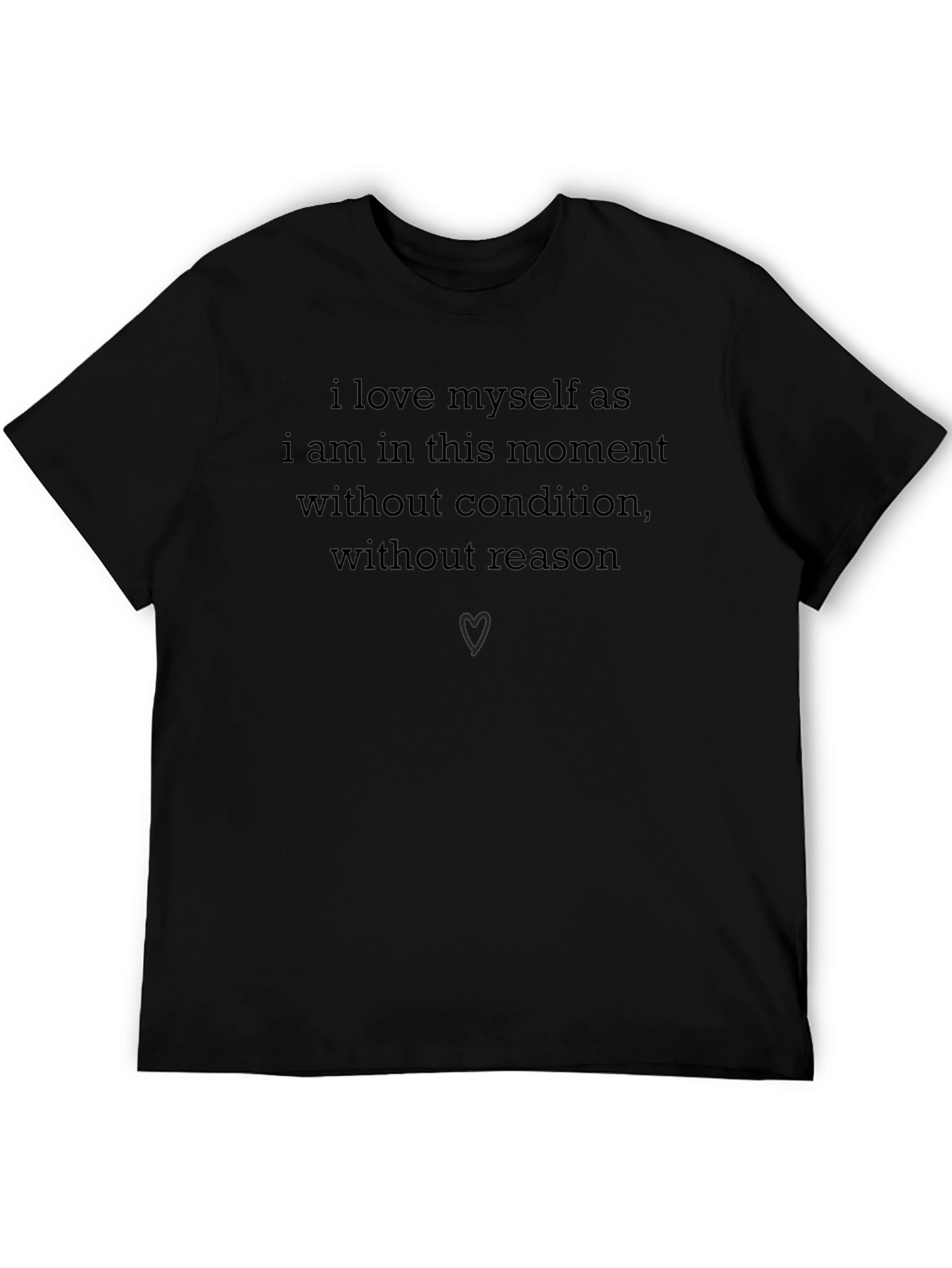 Self-Love Black Tee - Condition Free