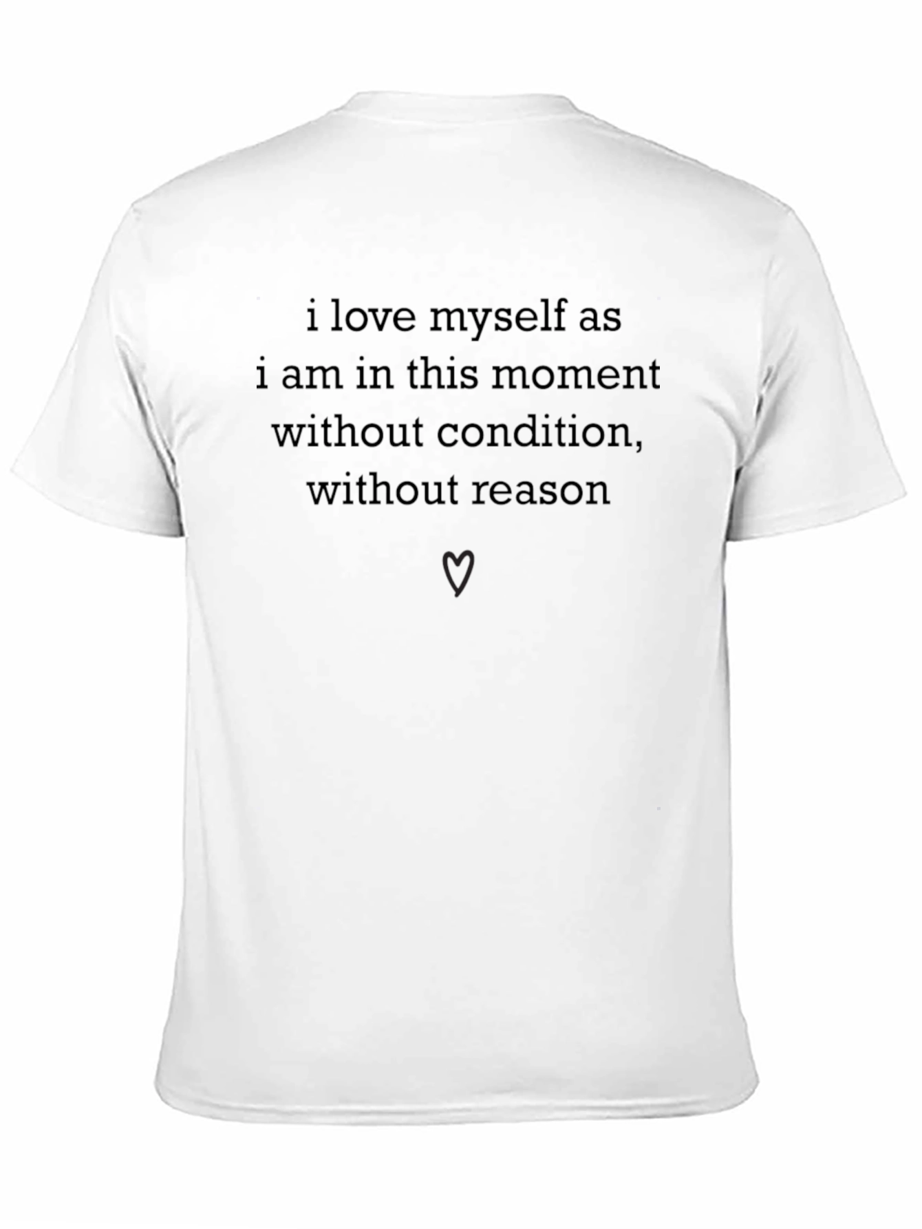 Self-Love Black Tee - Condition Free