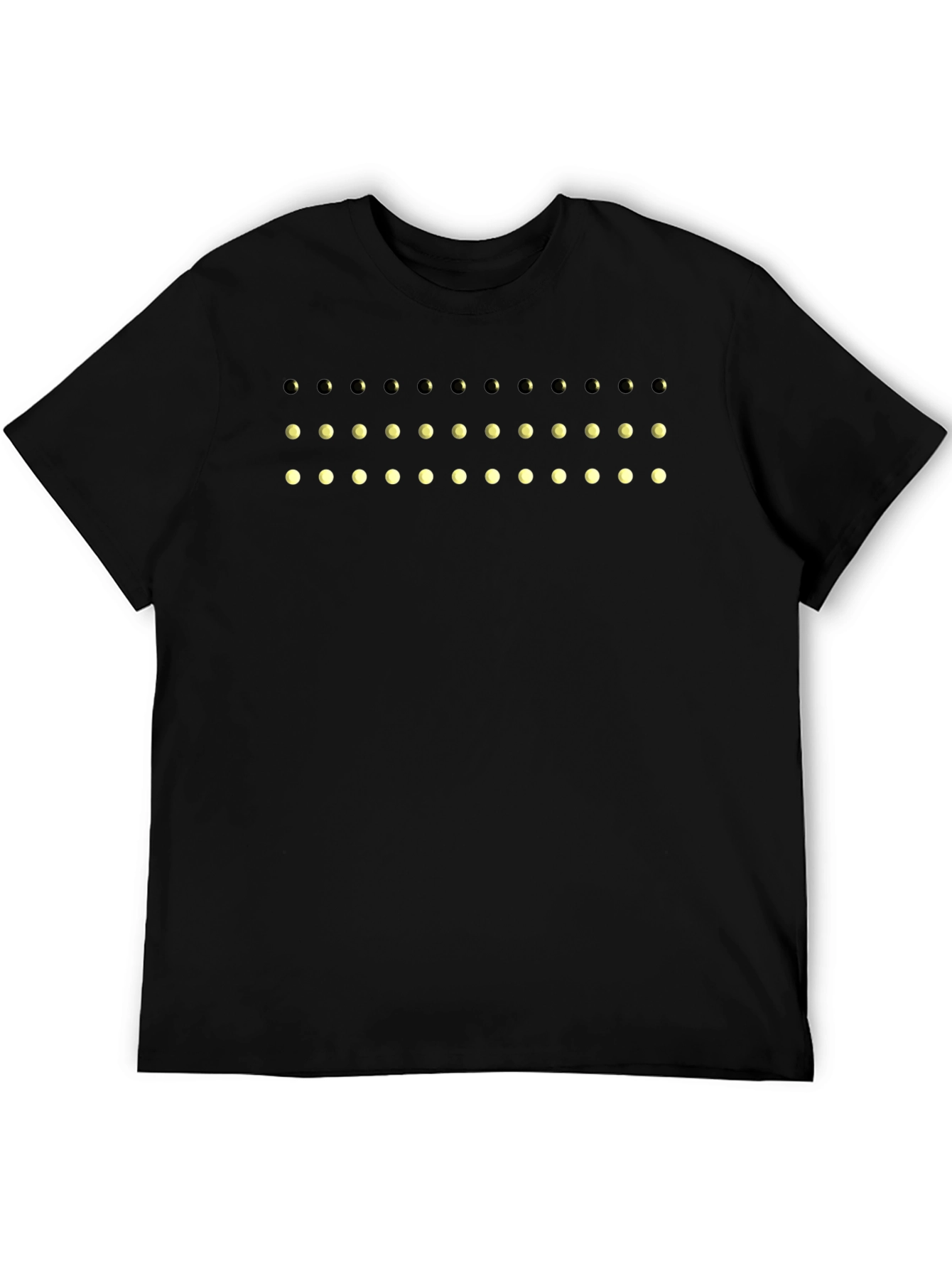Lunar Phase Graphic Tee - Black Cotton T-Shirt