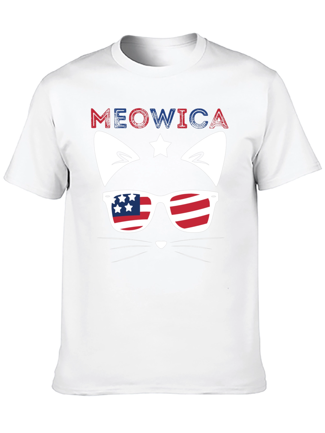 Meowica Cat Patriotic T-Shirt
