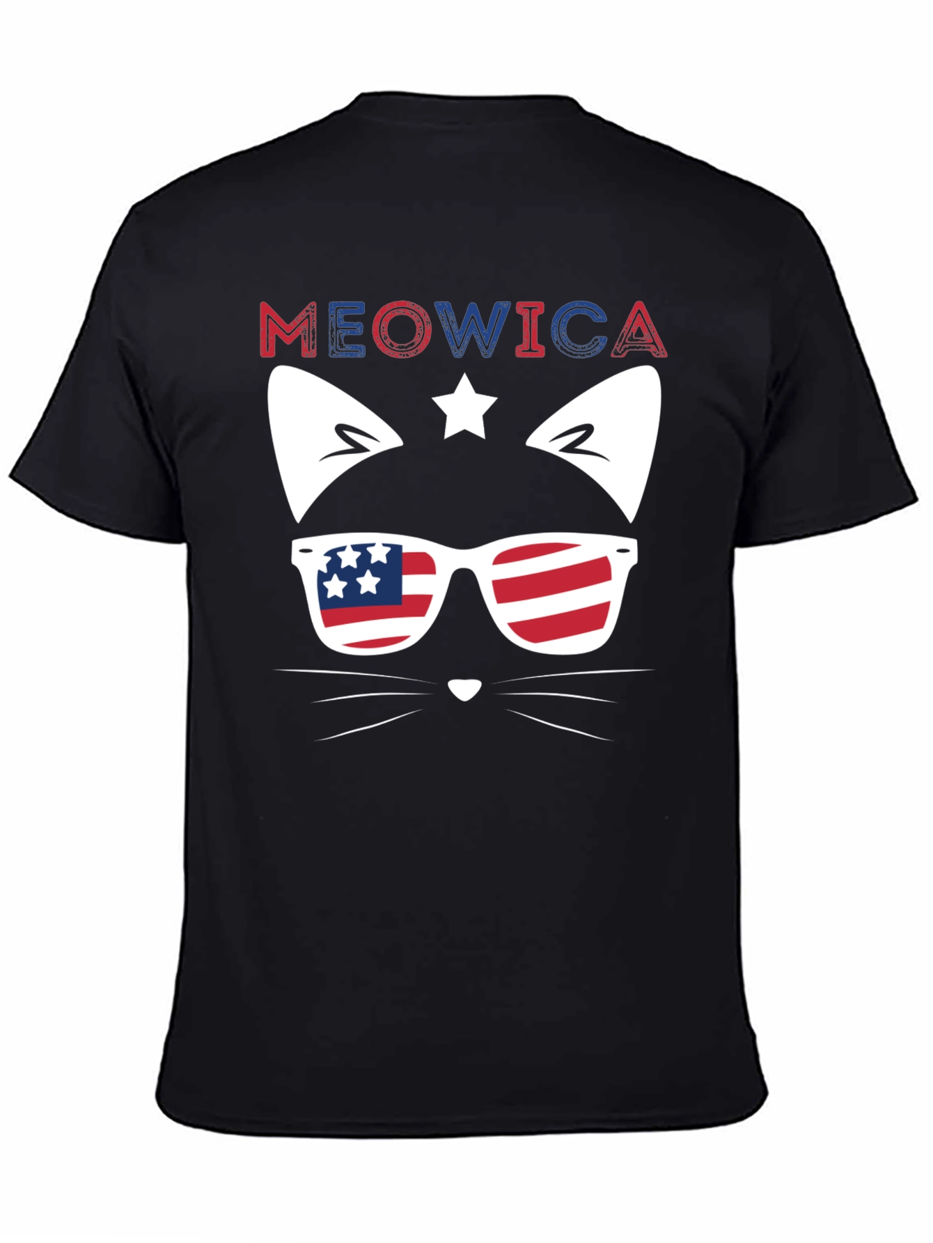 Meowica Cat Patriotic T-Shirt