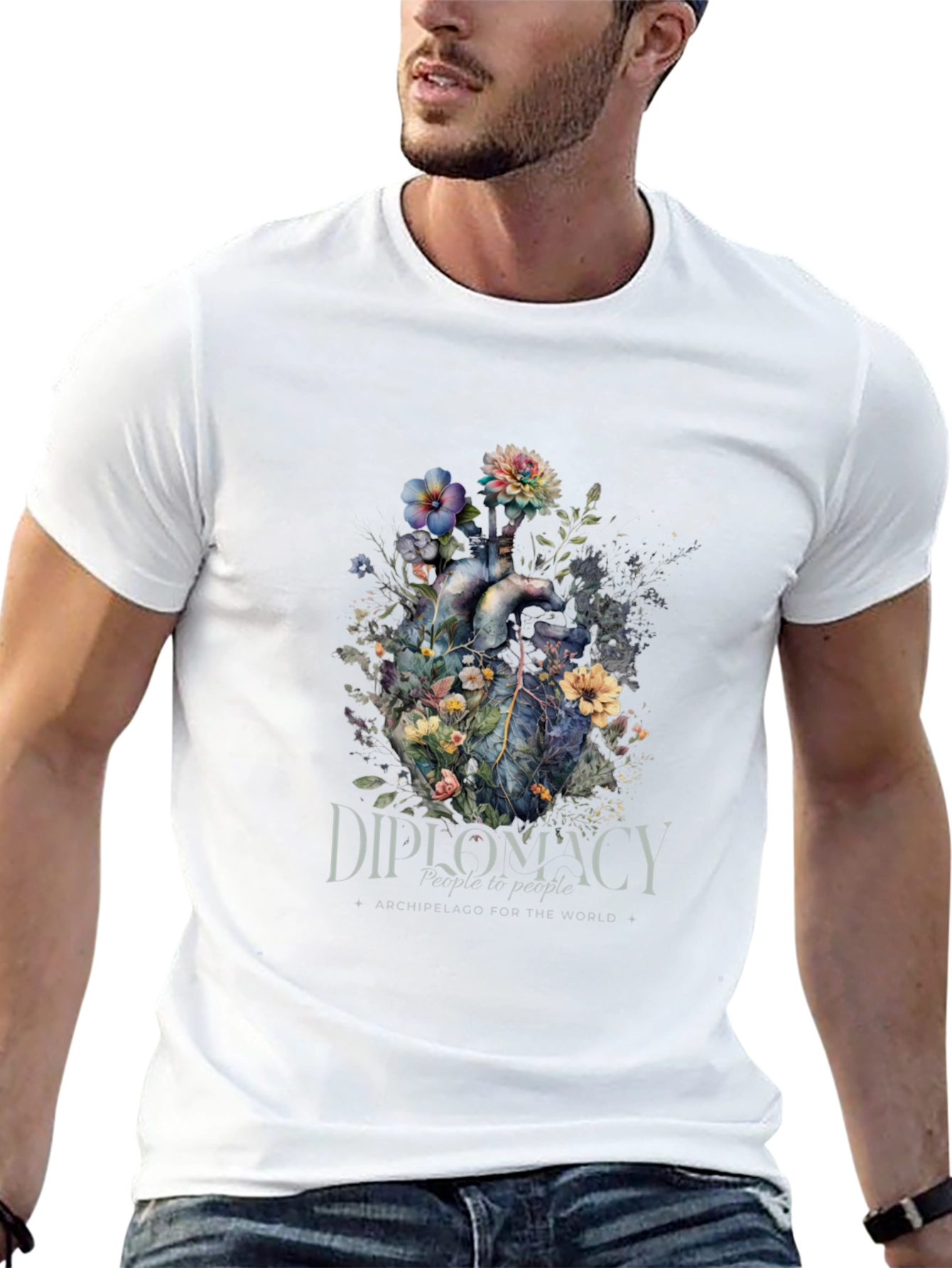 Floral Heart Diplomacy T-Shirt