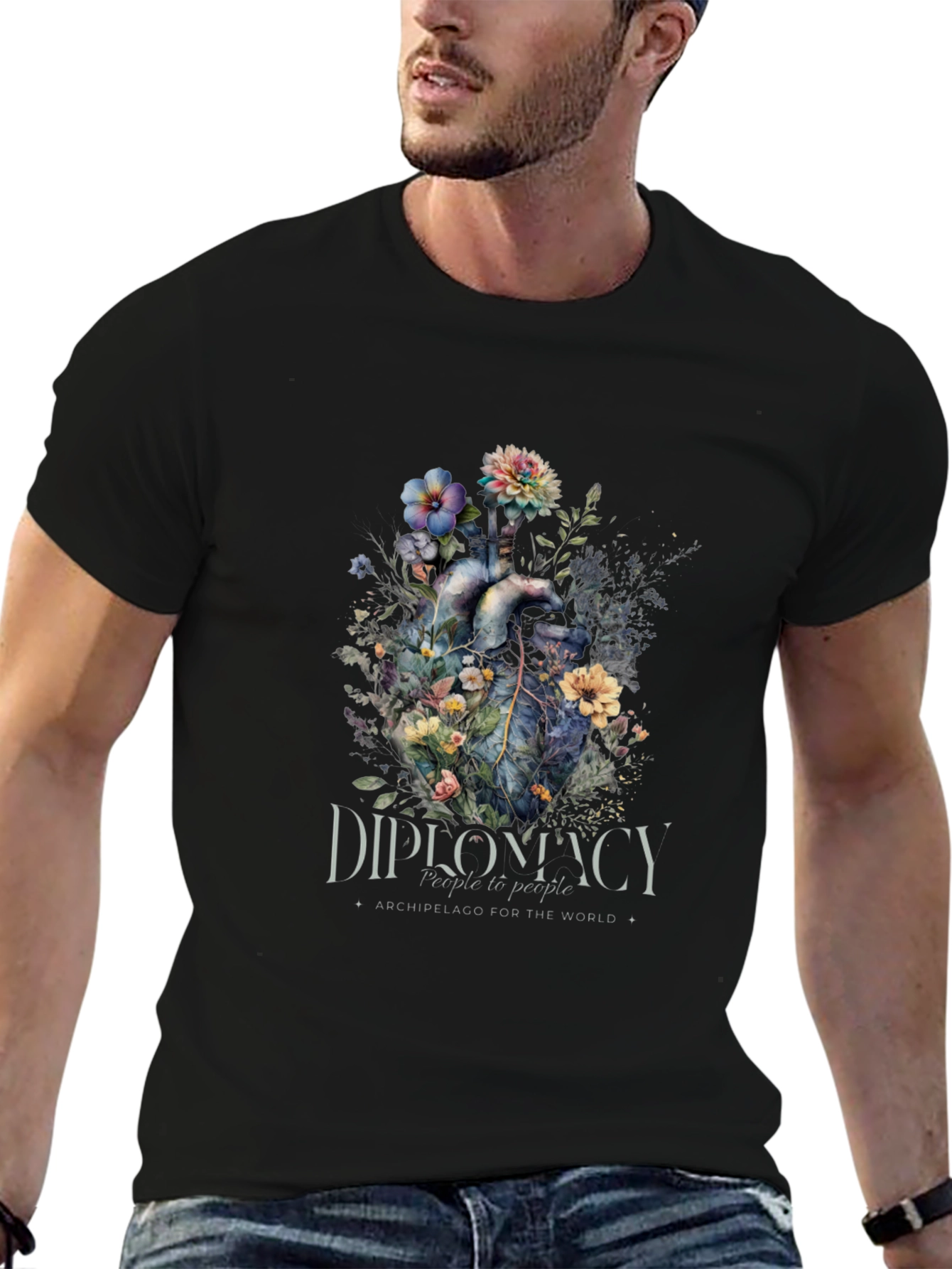 Floral Heart Diplomacy T-Shirt