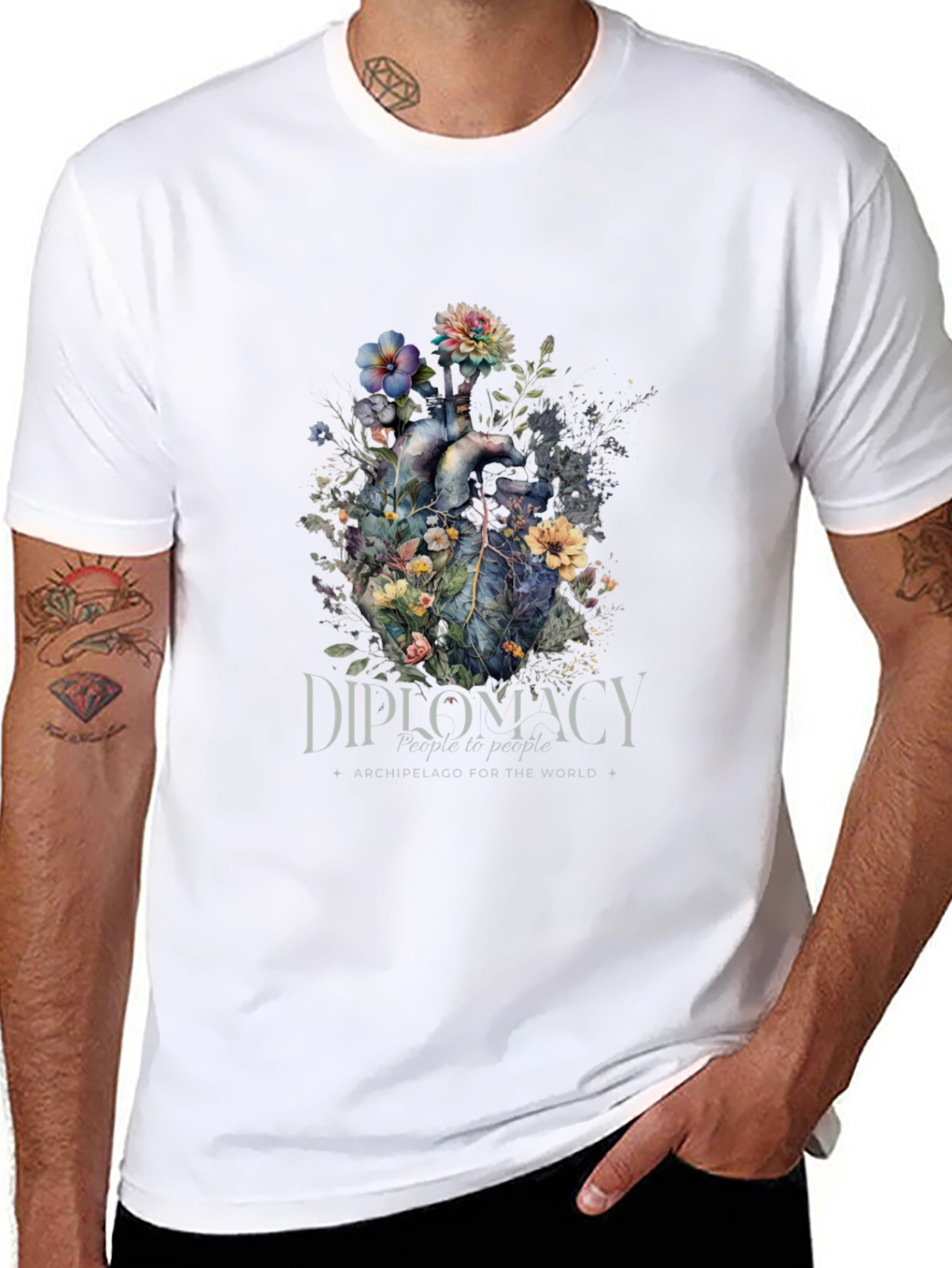 Floral Heart Diplomacy T-Shirt