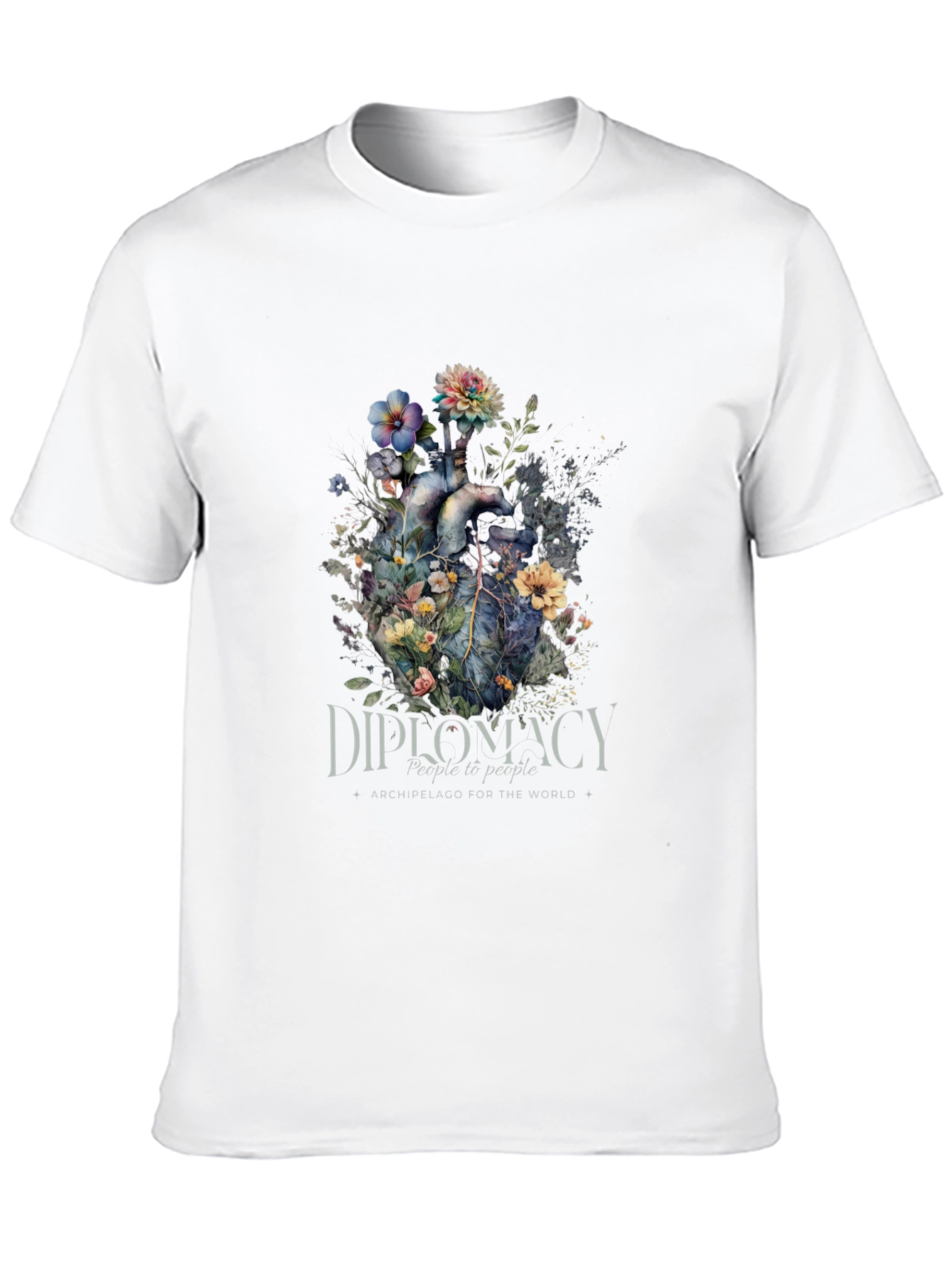 Floral Heart Diplomacy T-Shirt