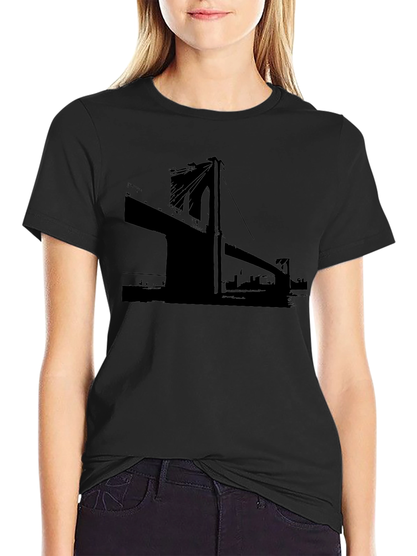 Brooklyn Bridge Graphic Tee - Black