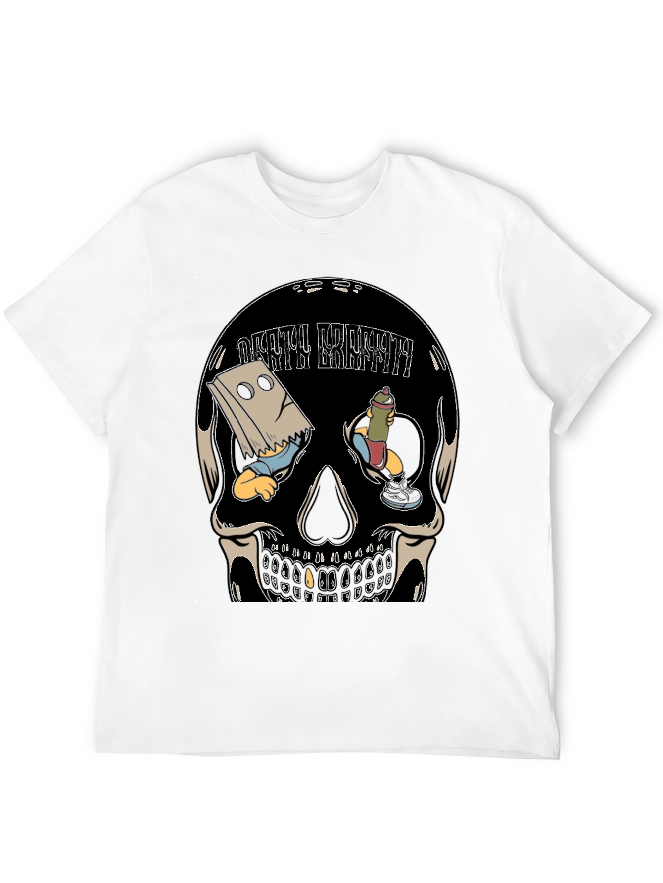 Death Breath Skull Graphic Tee - Unique Design