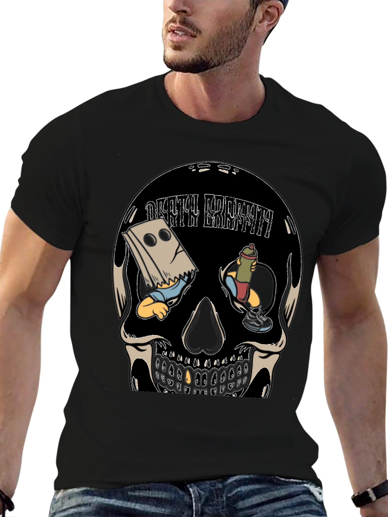 Death Breath Skull Graphic Tee - Unique Design