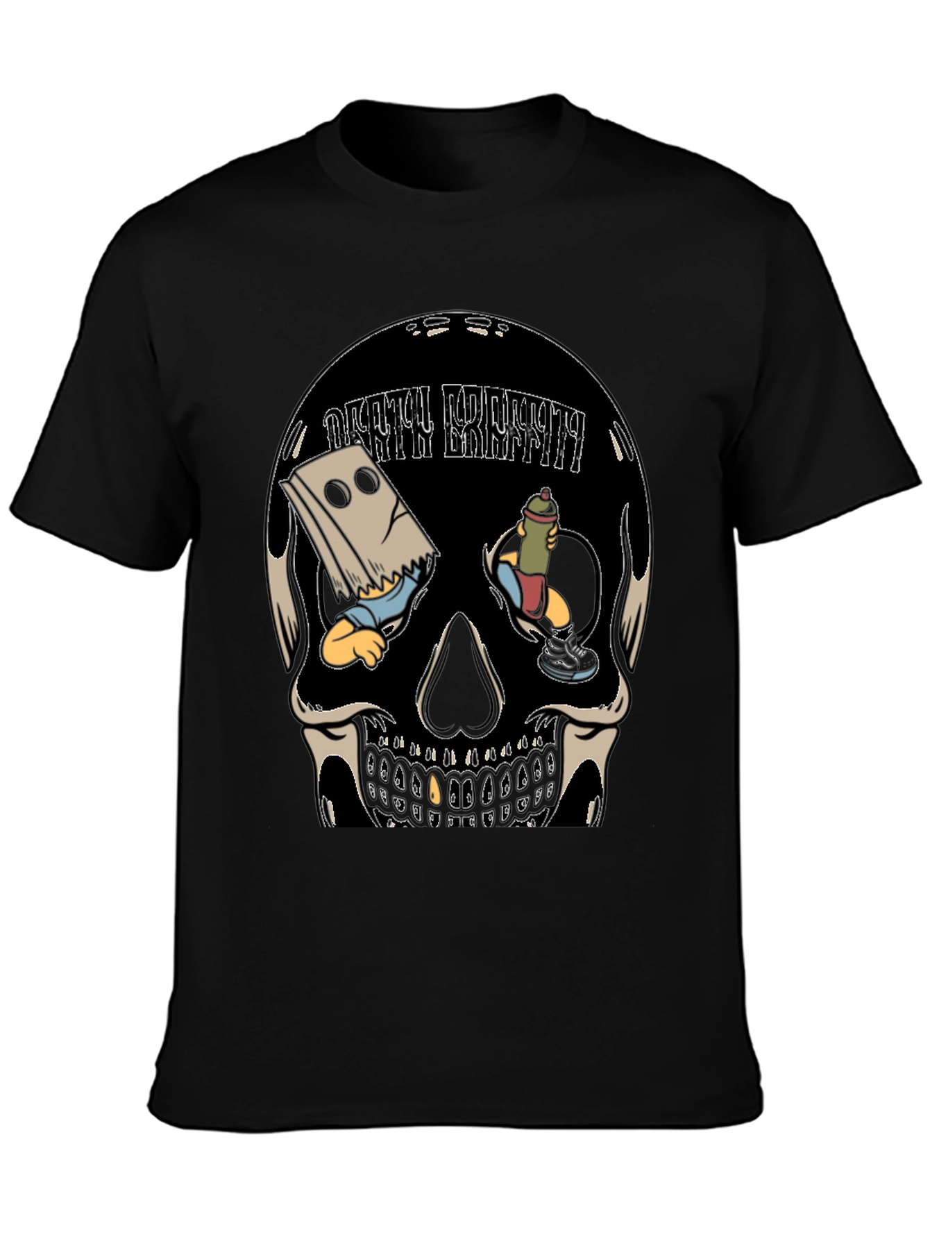 Death Breath Skull Graphic Tee - Unique Design