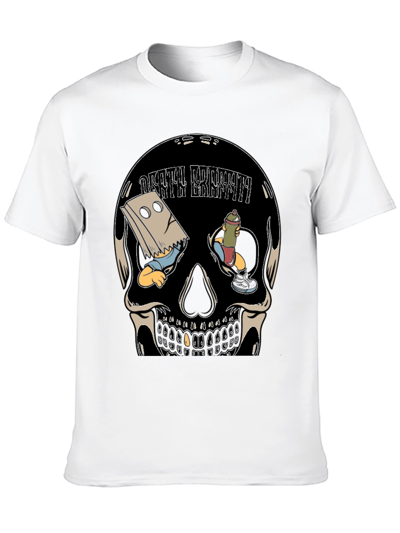Death Breath Skull Graphic Tee - Unique Design