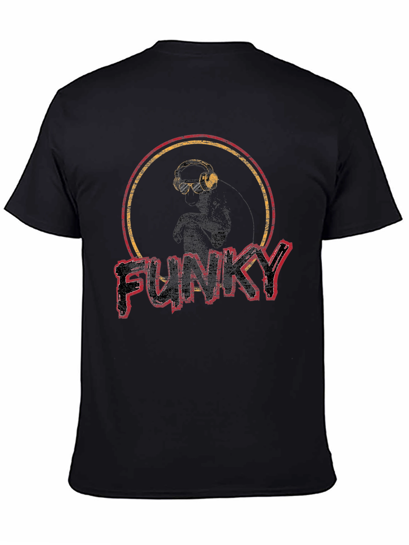 Funky Graphic Print Crew Neck T-Shirt