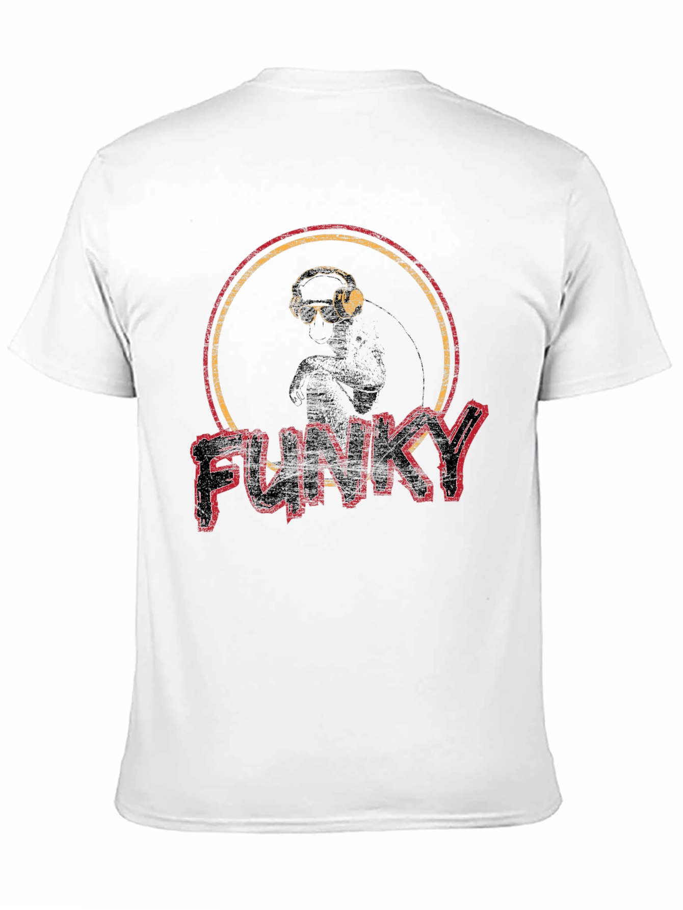 Funky Graphic Print Crew Neck T-Shirt