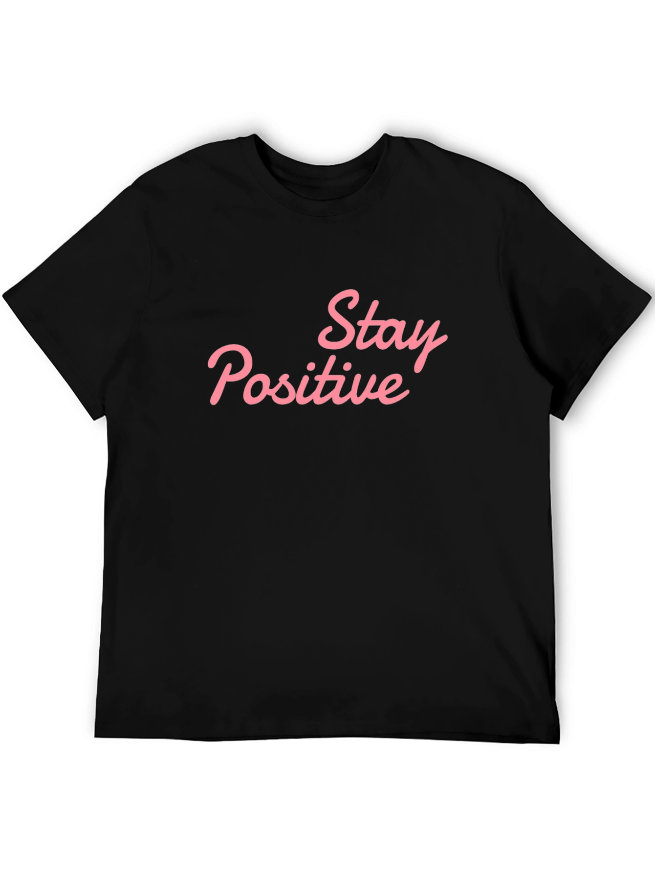 Stay Positive Graphic T-Shirt - Black