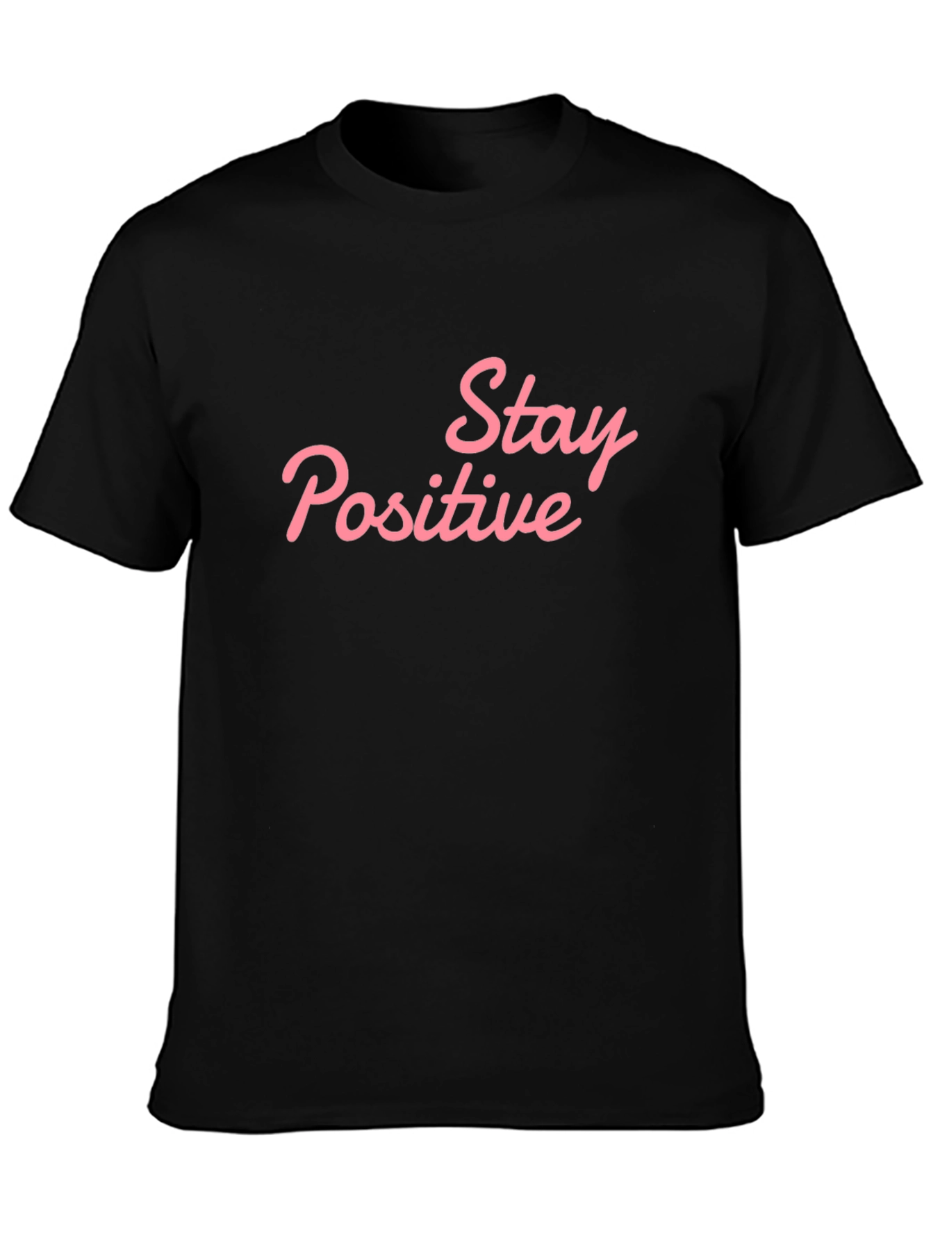 Stay Positive Graphic T-Shirt - Black