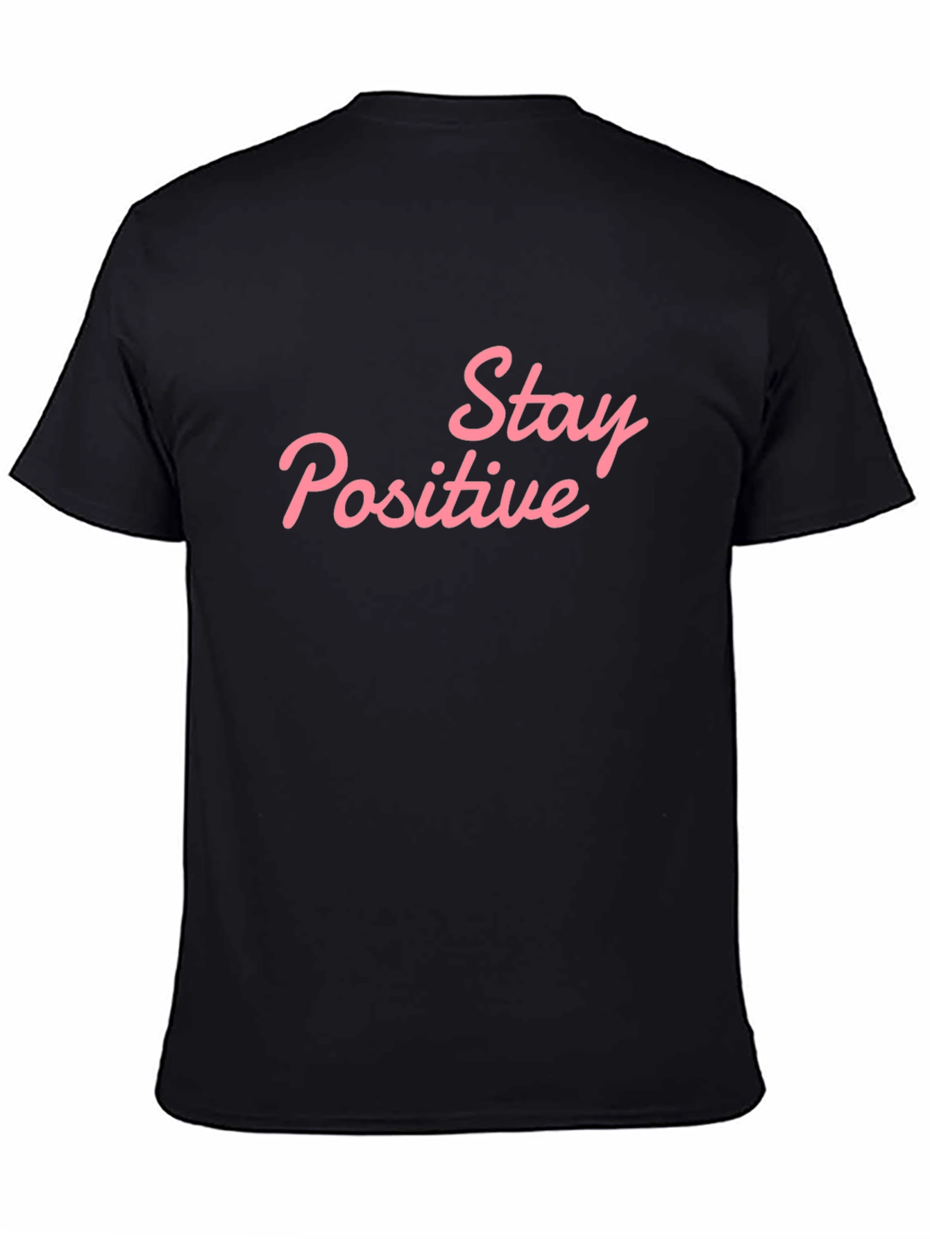 Stay Positive Graphic T-Shirt - Black