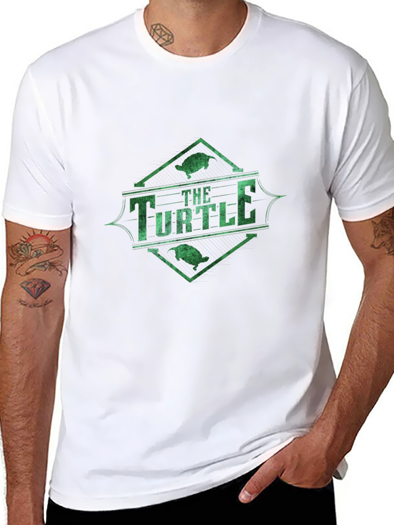 The Turtle Graphic Black T-Shirt - Unisex