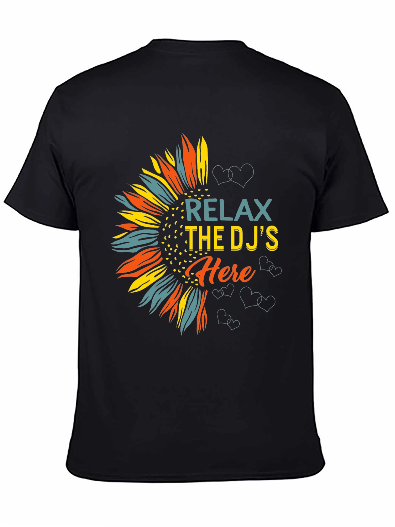 Relax DJs Here Graphic Tee Sunflower