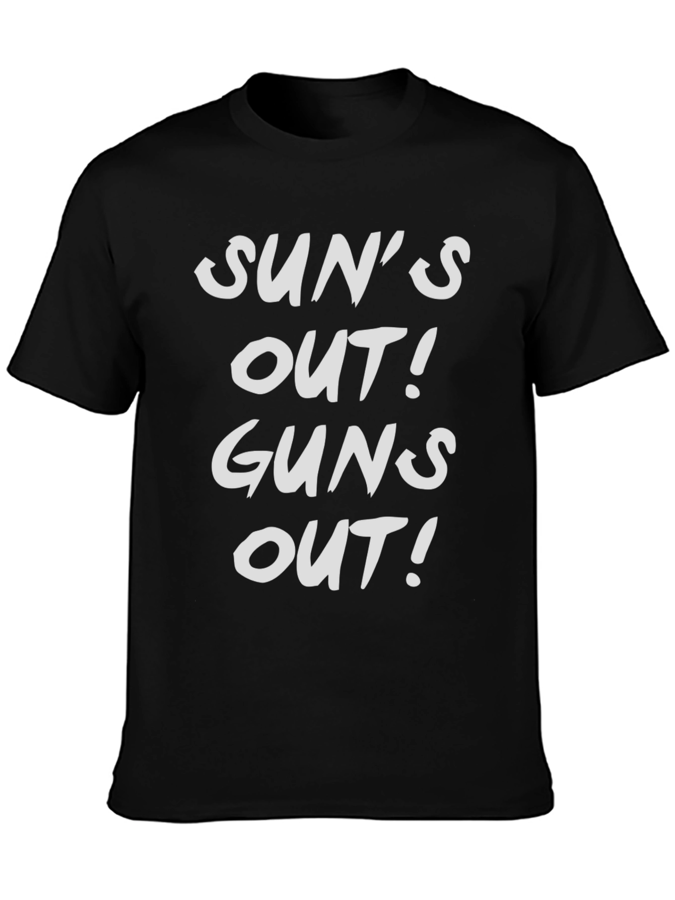 Suns Out Guns Out T-Shirt - Black