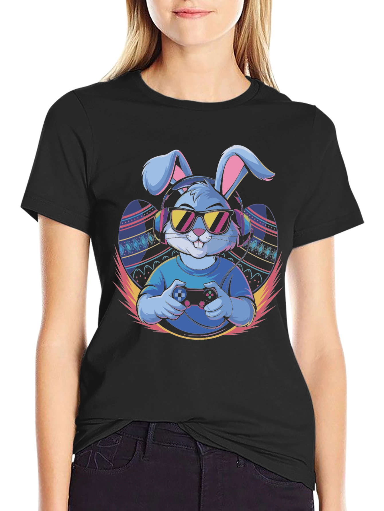 Cool Gamer Bunny T-Shirt