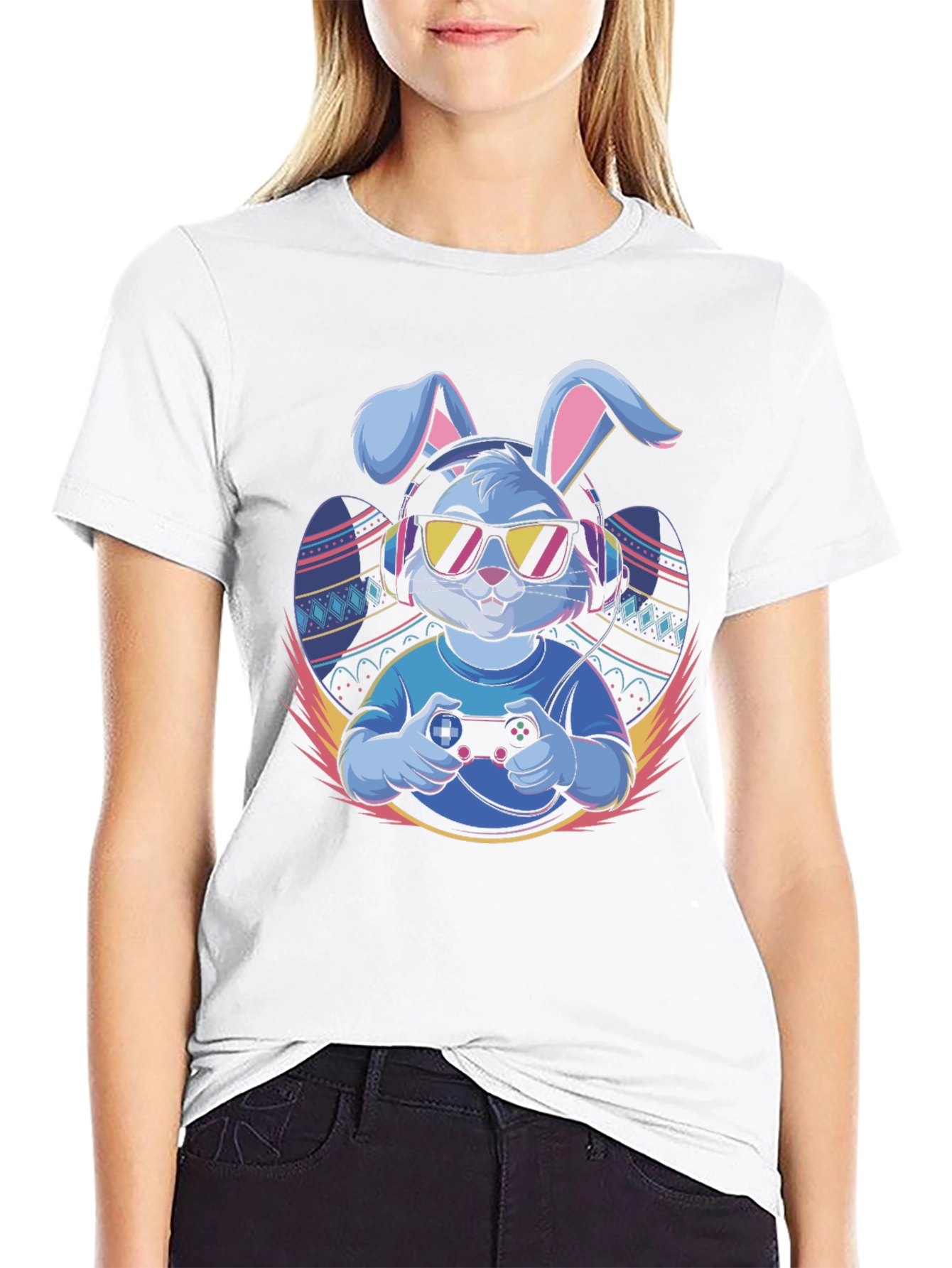 Cool Gamer Bunny T-Shirt