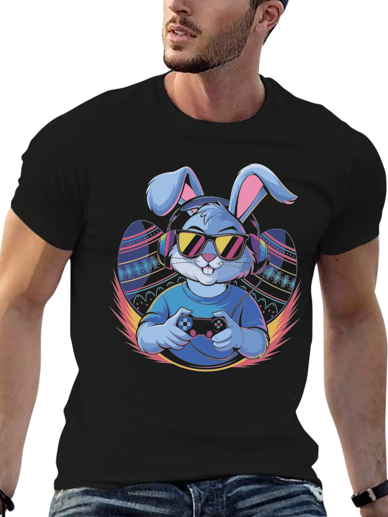 Cool Gamer Bunny T-Shirt
