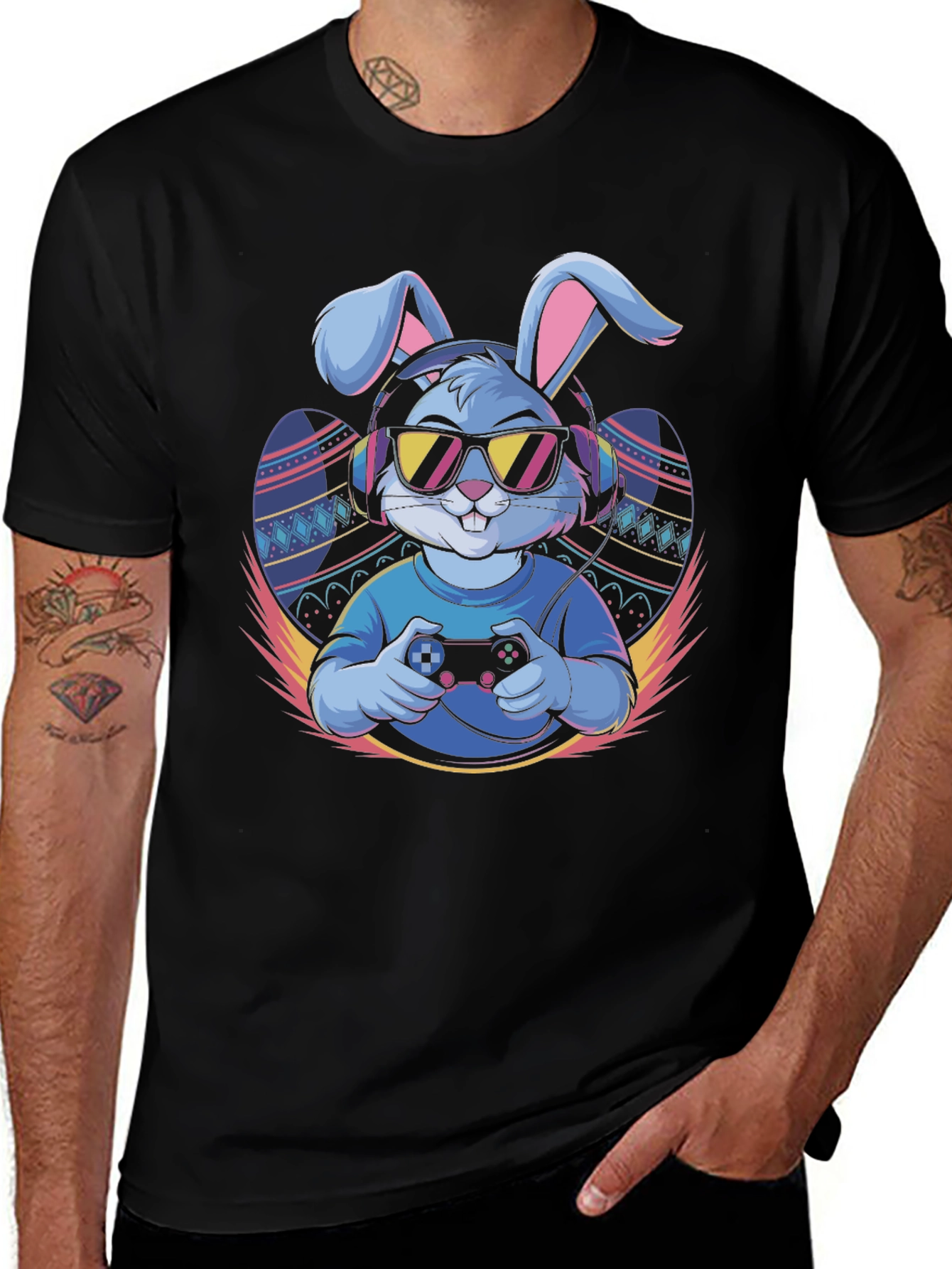 Cool Gamer Bunny T-Shirt