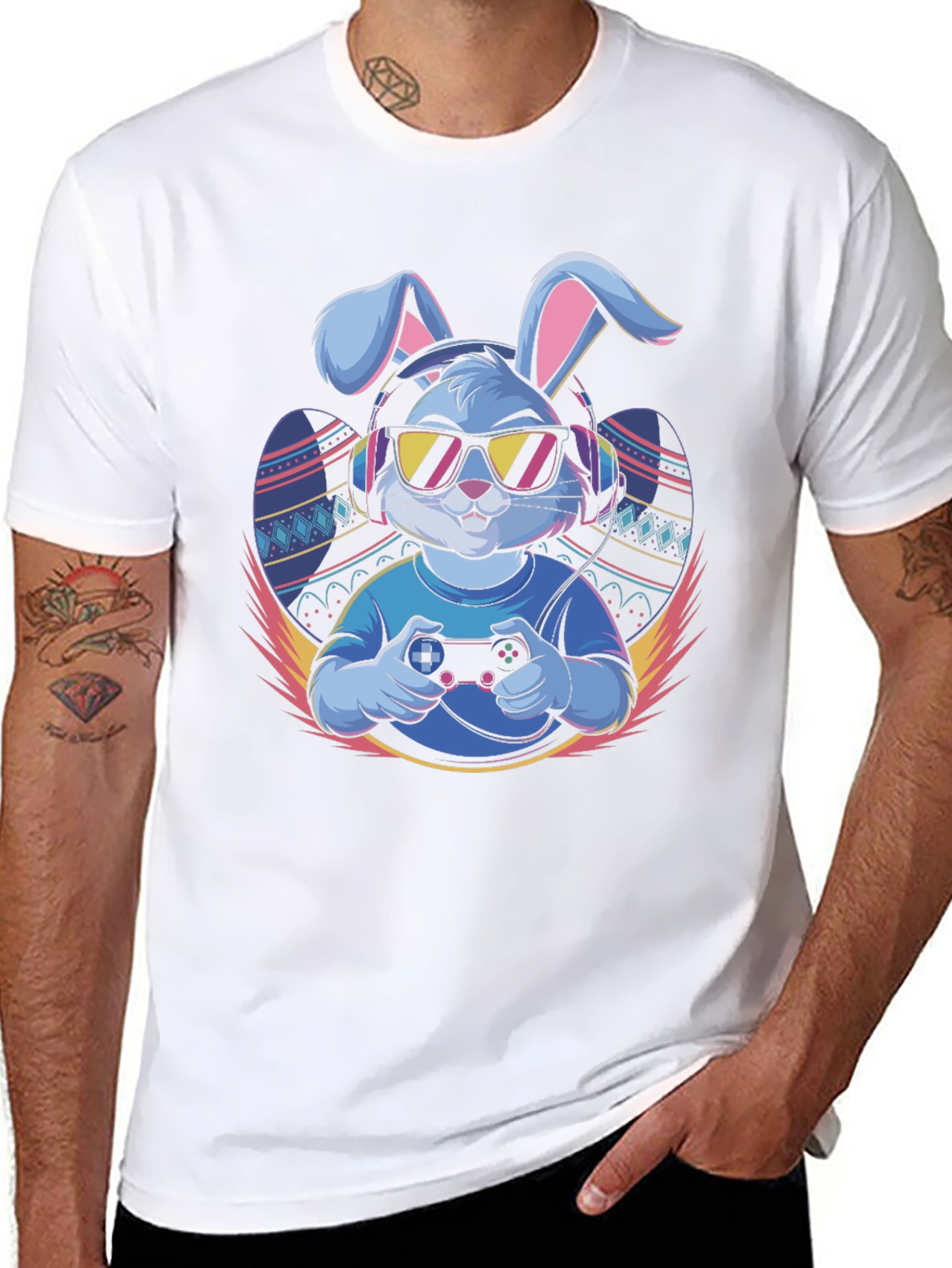 Cool Gamer Bunny T-Shirt