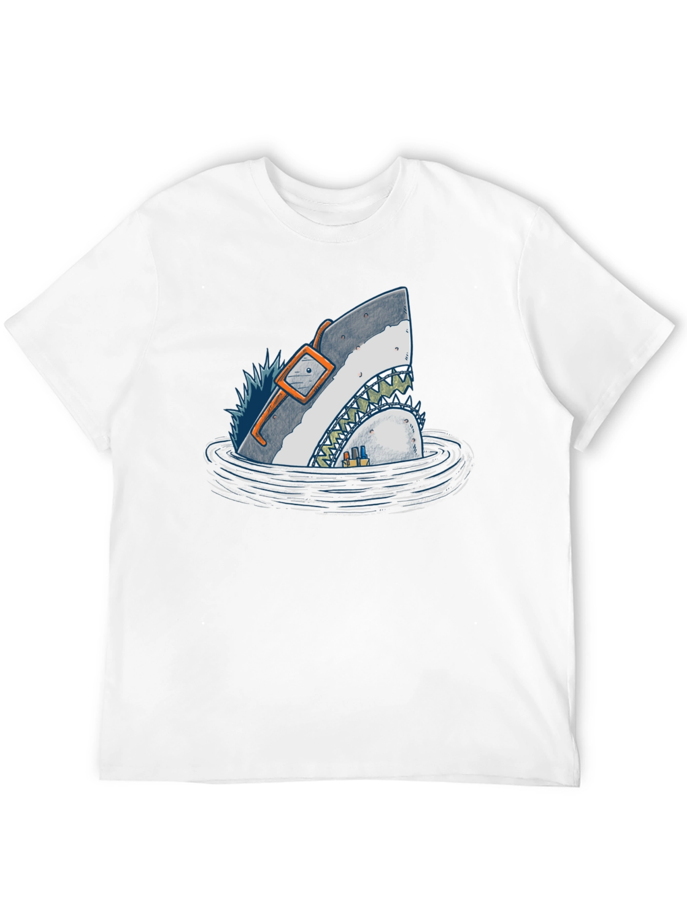 Shark in Water Graphic T-Shirt - Unique Design