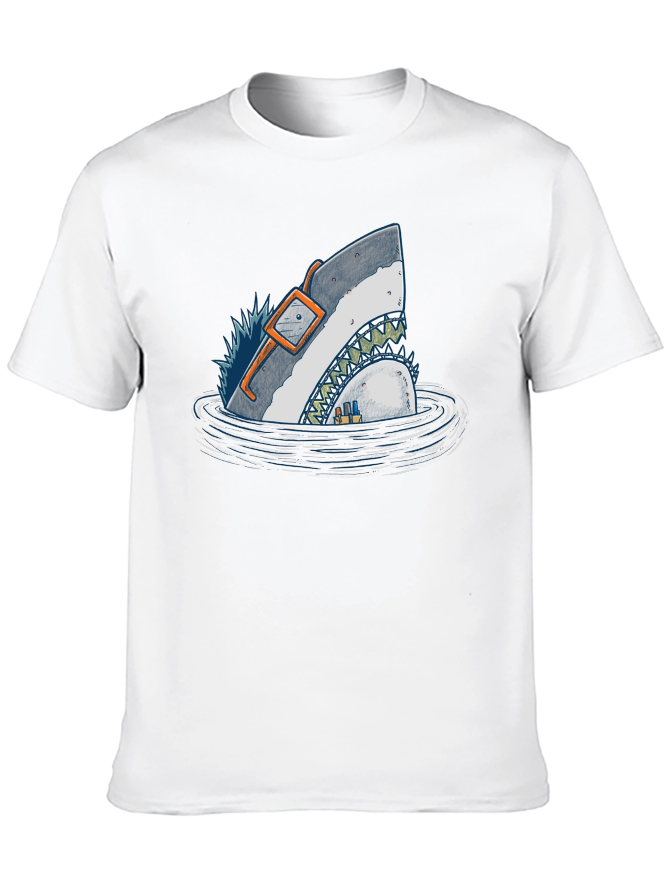 Shark in Water Graphic T-Shirt - Unique Design